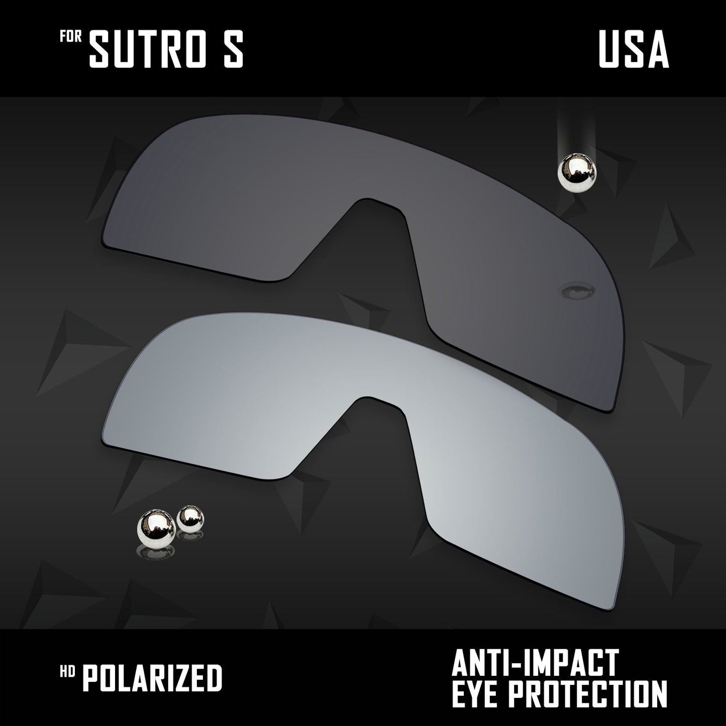 Anti Scratch Polarized Replacement Lenses for-Oakley Sutro S