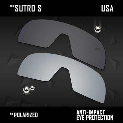 Anti Scratch Polarized Replacement Lenses for-Oakley Sutro S
