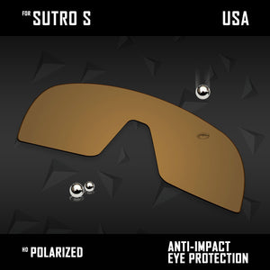 Anti Scratch Polarized Replacement Lenses for-Oakley Sutro S
