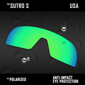 Anti Scratch Polarized Replacement Lenses for-Oakley Sutro S