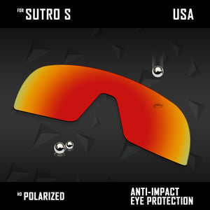 Anti Scratch Polarized Replacement Lenses for-Oakley Sutro S