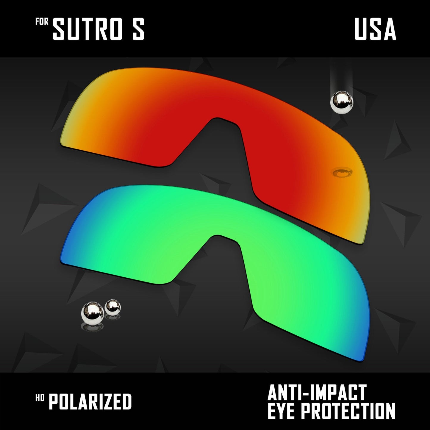 Anti Scratch Polarized Replacement Lenses for-Oakley Sutro S