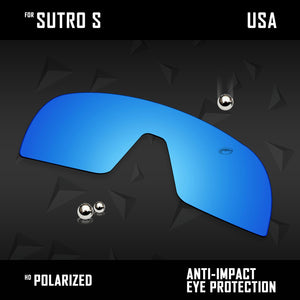 Anti Scratch Polarized Replacement Lenses for-Oakley Sutro S