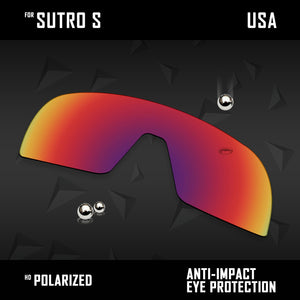 Anti Scratch Polarized Replacement Lenses for-Oakley Sutro S
