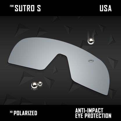 Anti Scratch Polarized Replacement Lenses for-Oakley Sutro S