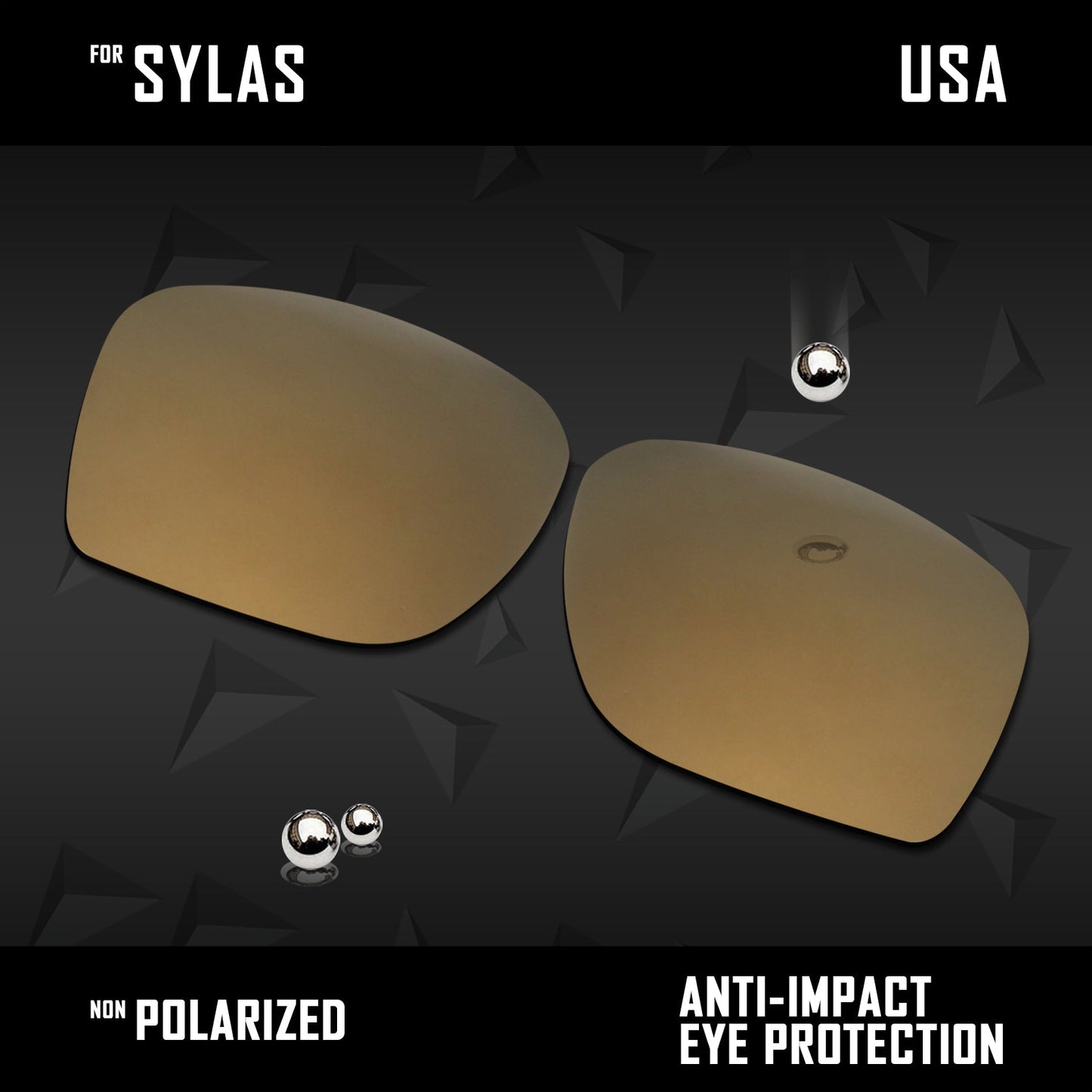 Anti Scratch Polarized Replacement Lenses for-Oakley Sylas