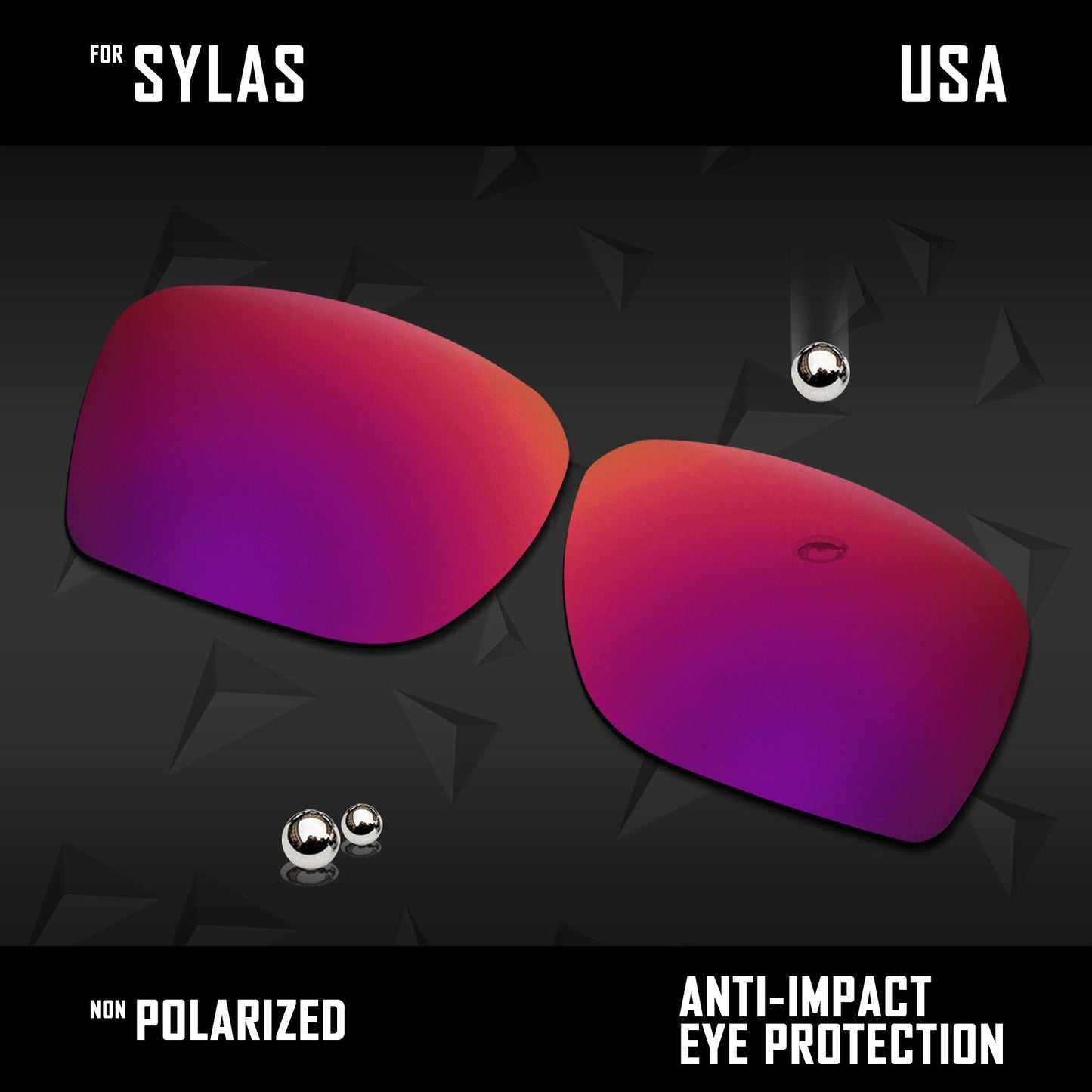Anti Scratch Polarized Replacement Lenses for-Oakley Sylas