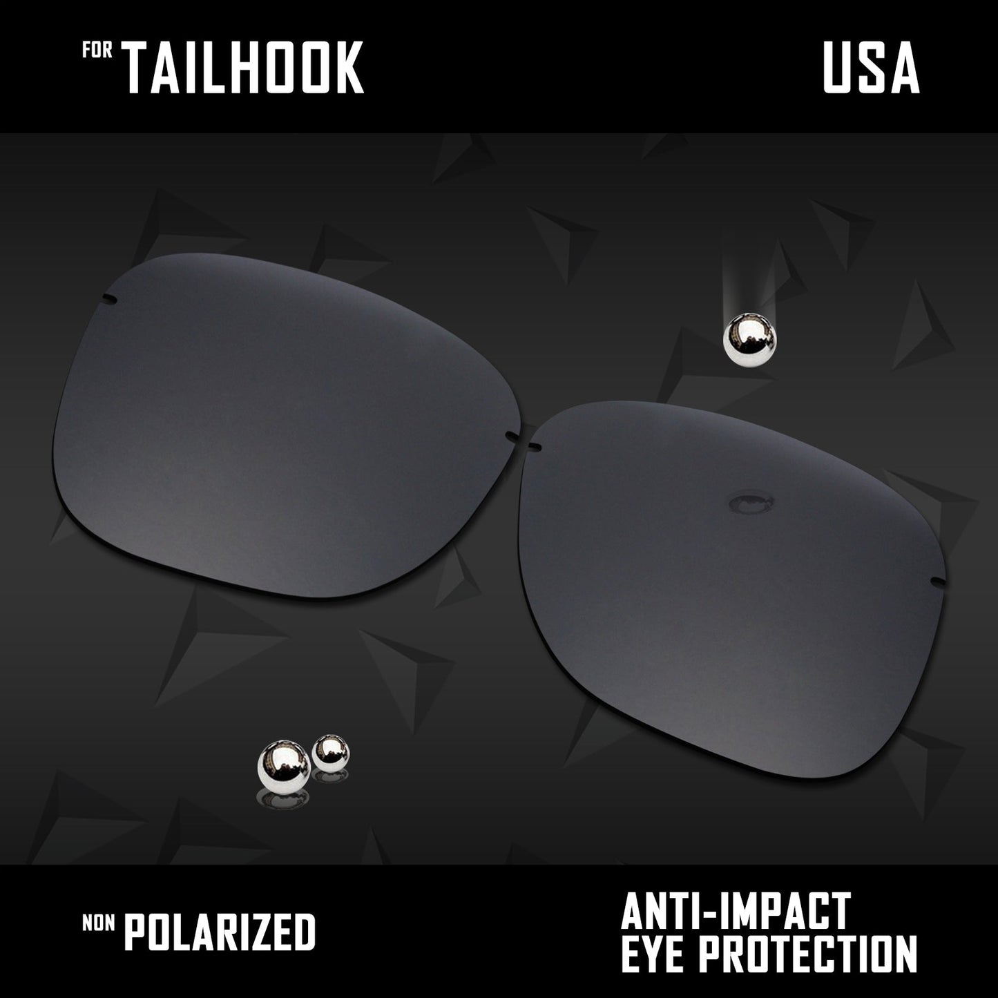 Anti Scratch Polarized Replacement Lenses for-Oakley Tailhook