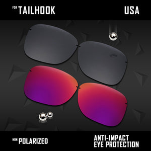 Anti Scratch Polarized Replacement Lenses for-Oakley Tailhook