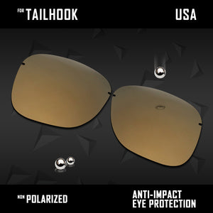 Anti Scratch Polarized Replacement Lenses for-Oakley Tailhook