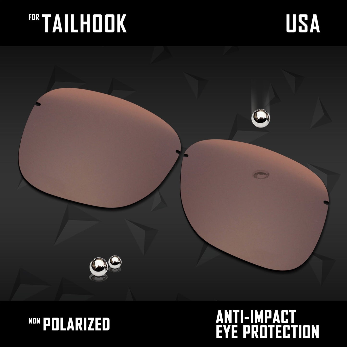 Anti Scratch Polarized Replacement Lenses for-Oakley Tailhook