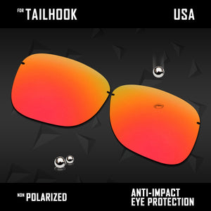 Anti Scratch Polarized Replacement Lenses for-Oakley Tailhook