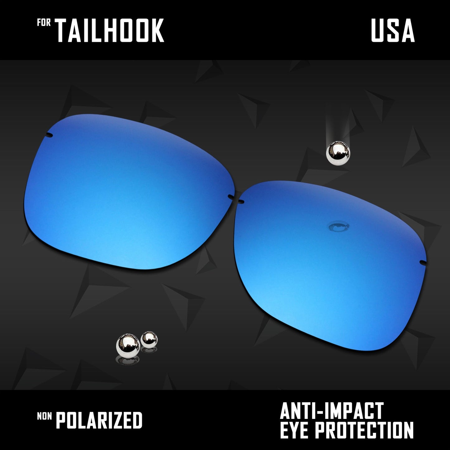 Anti Scratch Polarized Replacement Lenses for-Oakley Tailhook