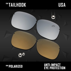 Anti Scratch Polarized Replacement Lenses for-Oakley Tailhook