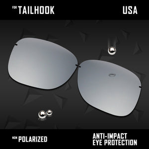 Anti Scratch Polarized Replacement Lenses for-Oakley Tailhook