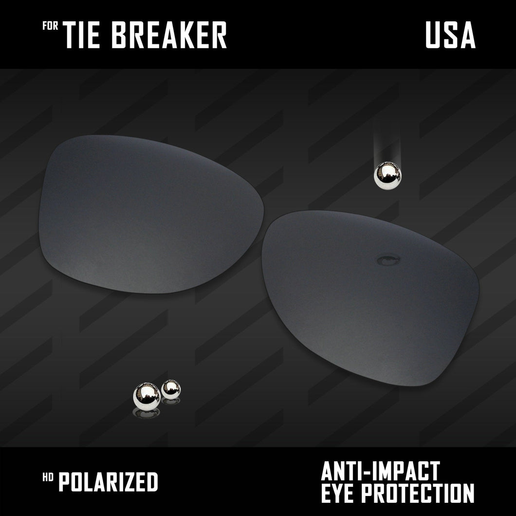 Anti Scratch Polarized Replacement Lenses for-Oakley Tie Breaker
