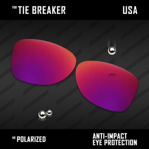 Anti Scratch Polarized Replacement Lenses for-Oakley Tie Breaker