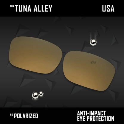 Anti Scratch Polarized Replacement Lenses for-Costa Del Mar Tuna Alley