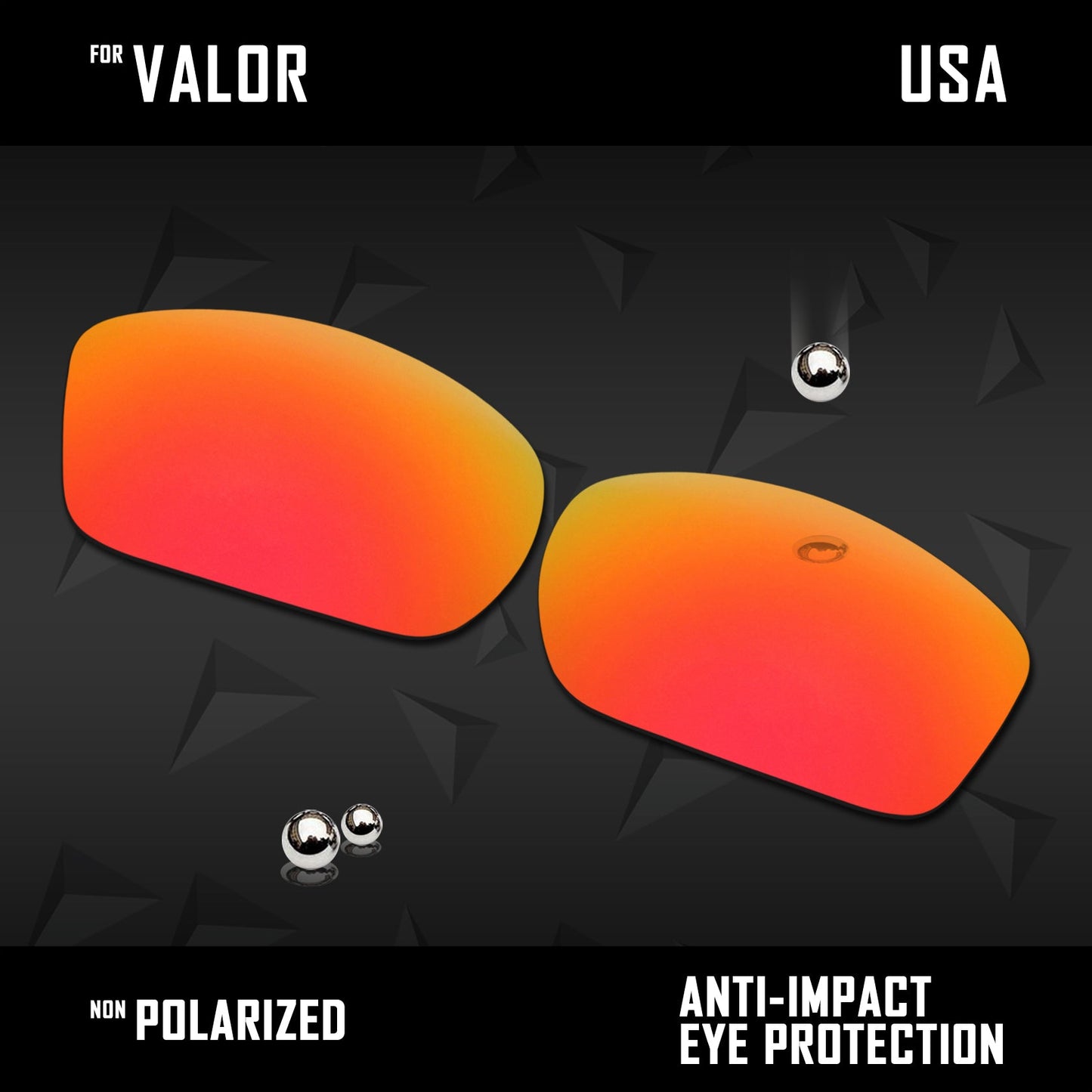 Anti Scratch Polarized Replacement Lenses for-Wiley X Valor