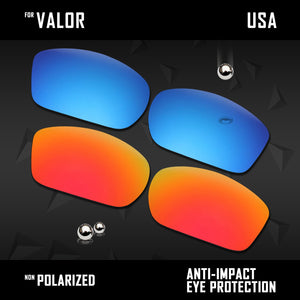 Anti Scratch Polarized Replacement Lenses for-Wiley X Valor