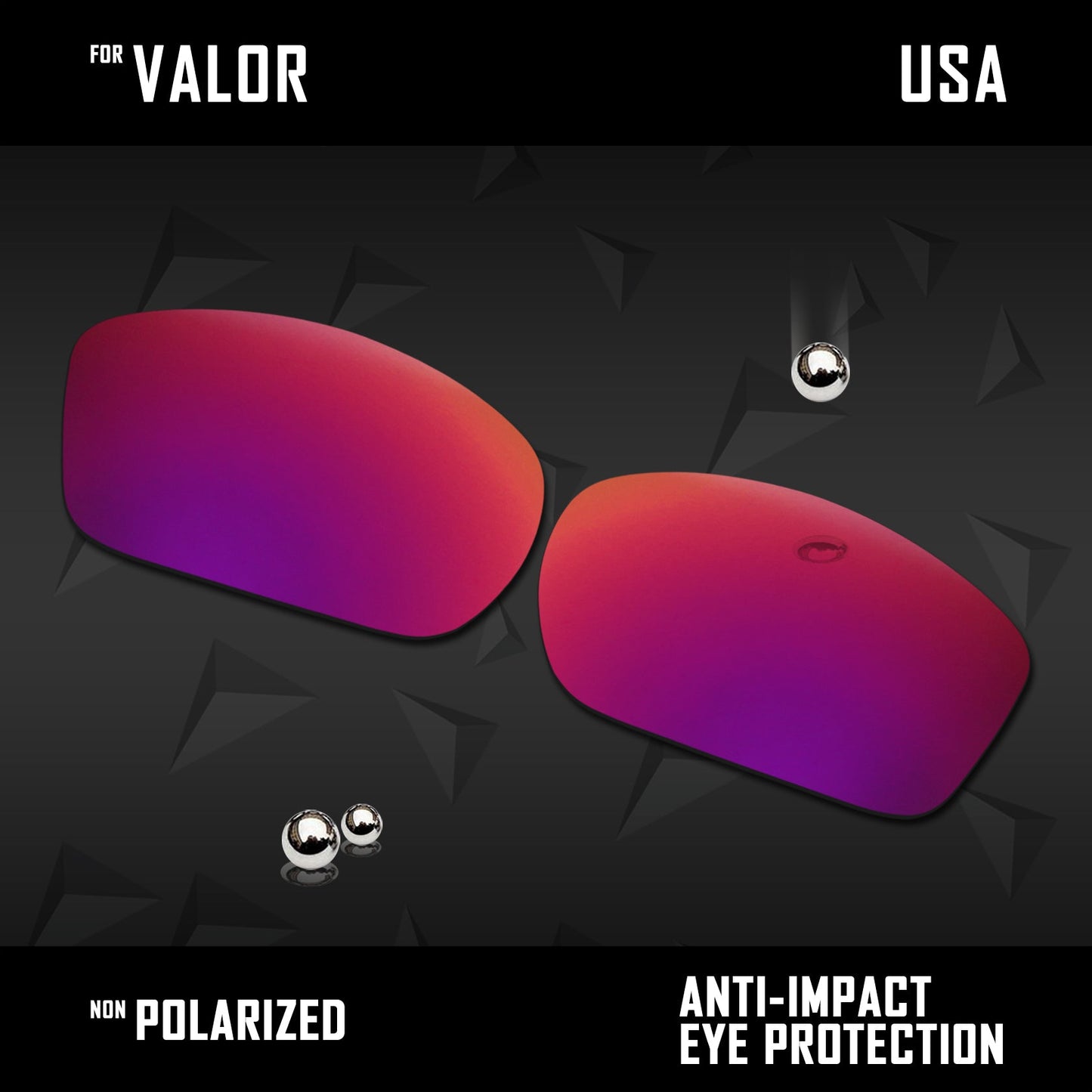 Anti Scratch Polarized Replacement Lenses for-Wiley X Valor