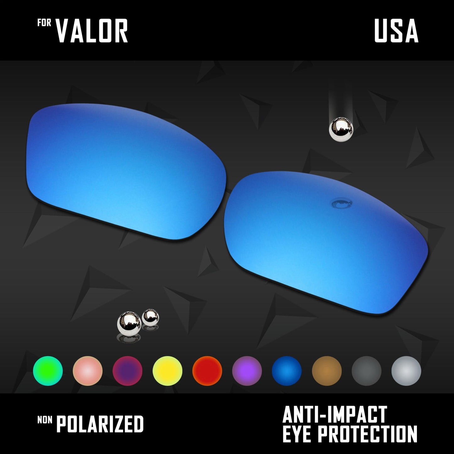 Anti Scratch Polarized Replacement Lenses for-Wiley X Valor