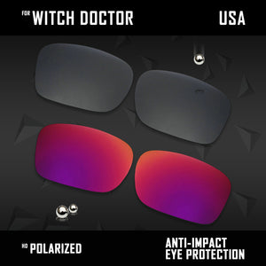 Anti Scratch Polarized Replacement Lenses for-Arnette Witch Doctor