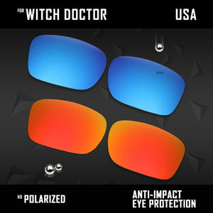 Anti Scratch Polarized Replacement Lenses for-Arnette Witch Doctor
