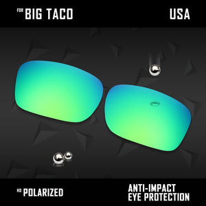 Anti Scratch Polarized Replacement Lenses for-Oakley Big Taco OO9173 Options
