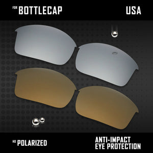 Anti Scratch Polarized Replacement Lenses for-Oakley Bottlecap Options
