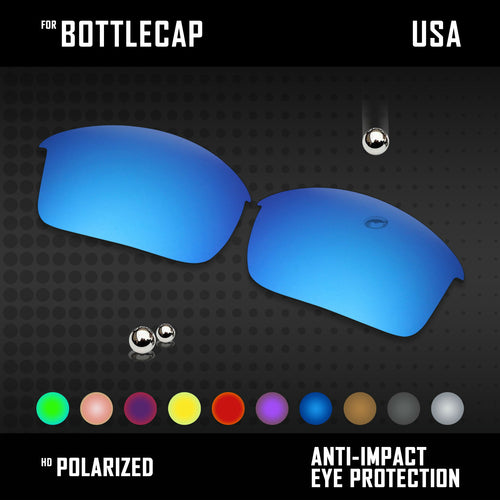 Anti Scratch Polarized Replacement Lenses for-Oakley Bottlecap Options