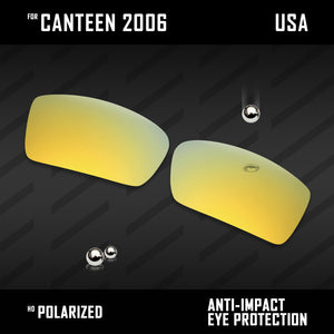 Anti Scratch Polarized Replacement Lenses for-Oakley Canteen 2006 Options
