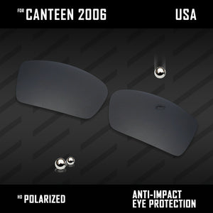 Anti Scratch Polarized Replacement Lenses for-Oakley Canteen 2006 Options