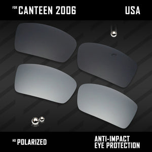 Anti Scratch Polarized Replacement Lenses for-Oakley Canteen 2006 Options