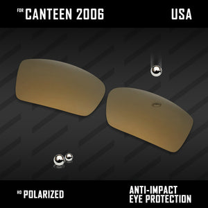 Anti Scratch Polarized Replacement Lenses for-Oakley Canteen 2006 Options