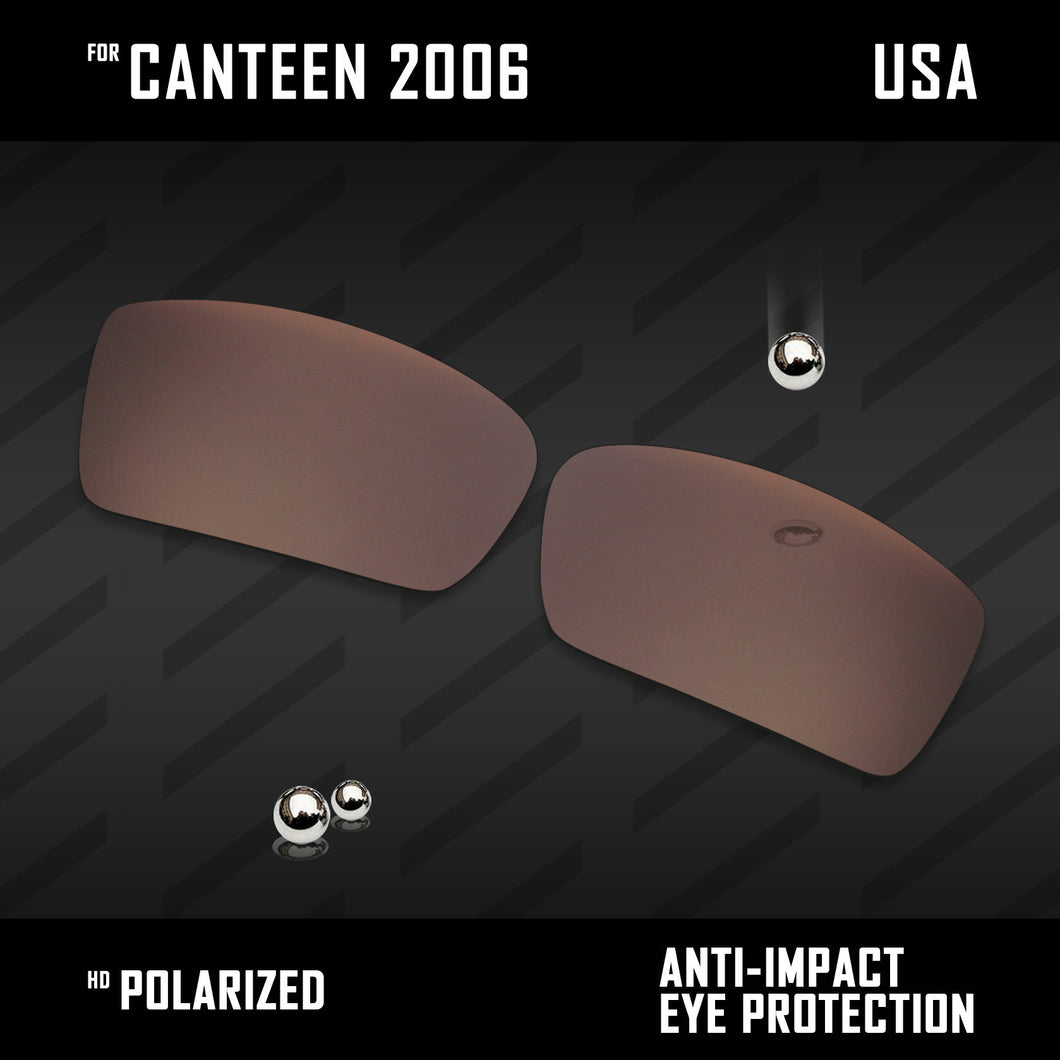 Anti Scratch Polarized Replacement Lenses for-Oakley Canteen 2006 Options