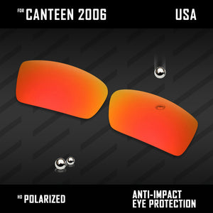 Anti Scratch Polarized Replacement Lenses for-Oakley Canteen 2006 Options