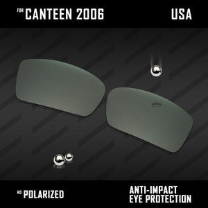 Anti Scratch Polarized Replacement Lenses for-Oakley Canteen 2006 Options
