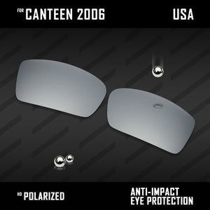 Anti Scratch Polarized Replacement Lenses for-Oakley Canteen 2006 Options