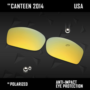 Anti Scratch Polarized Replacement Lenses for-Oakley Canteen 2014 OO9225 Opt