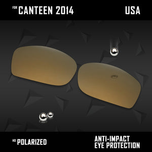 Anti Scratch Polarized Replacement Lenses for-Oakley Canteen 2014 OO9225 Opt