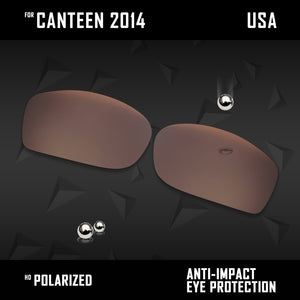 Anti Scratch Polarized Replacement Lenses for-Oakley Canteen 2014 OO9225 Opt