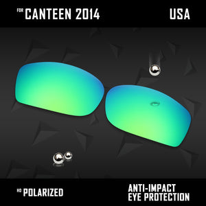 Anti Scratch Polarized Replacement Lenses for-Oakley Canteen 2014 OO9225 Opt