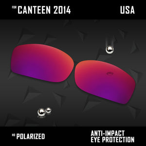 Anti Scratch Polarized Replacement Lenses for-Oakley Canteen 2014 OO9225 Opt