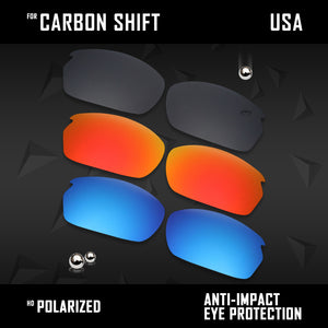 Anti Scratch Polarized Replacement Lenses for-Oakley Carbon Shift OO9302 Opt