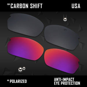 Anti Scratch Polarized Replacement Lenses for-Oakley Carbon Shift OO9302 Opt
