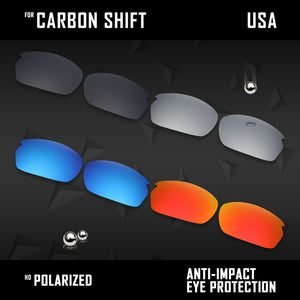 Anti Scratch Polarized Replacement Lenses for-Oakley Carbon Shift OO9302 Opt