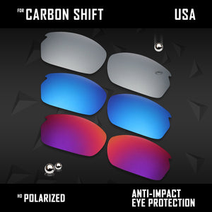 Anti Scratch Polarized Replacement Lenses for-Oakley Carbon Shift OO9302 Opt
