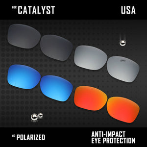 Anti Scratch Polarized Replacement Lenses for-Oakley Catalyst OO9272 Options