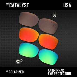 Anti Scratch Polarized Replacement Lenses for-Oakley Catalyst OO9272 Options